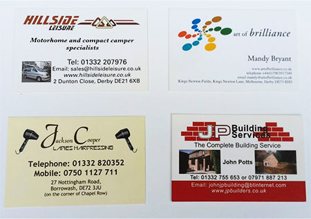 Printing for Business, Personal, Clubs, Derby, Markfield, East Midlands